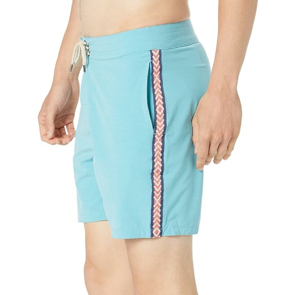 Faherty Beacon Vintage Tape Boardshorts Retro Size 32